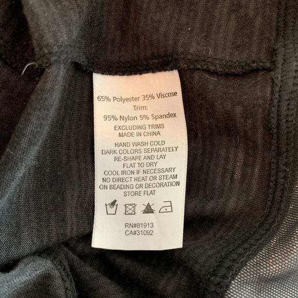 Tracy Reese Black Poly Viscose Camisole large NWT - Picture 11 of 16